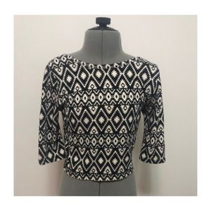 Boho printed Crop top